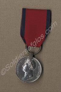 Waterloo Medal. Awarded to J. Parrett of the 28th