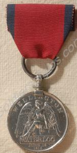 Waterloo Medal. Awarded to Quarter-Master Richard