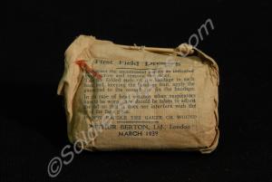 First field dressing, made by Arthur Berton Ltd.,