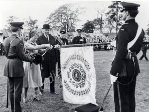 H.R.H. The Duchess of Gloucester, assisted by Colo