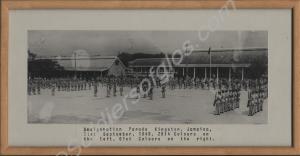 Framed photograph of the Amalgamation Parade of th