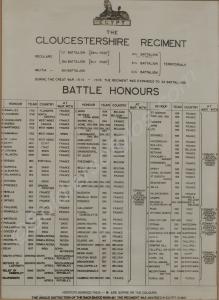 World War I Battle Honours of the 1st Battalion (2