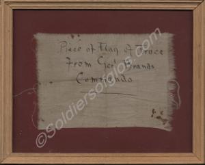 Fragment of the flag of truce from General Brand's