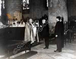 The Bishop of Gloucester receiving the stone Celti