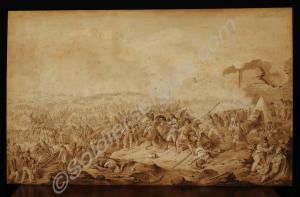 Drawing of "The Battle of Alexandria, March 21st 1