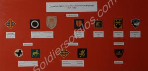 Formation signs worn by the Gloucestershire Regime