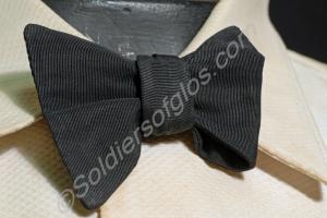 Black bow tie worn with white mess kit, worn by Co