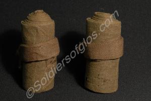 Pair of British Army officer's puttees as worn wit