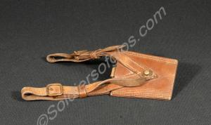 Leather sword frog for use with Sam Browne belt.
