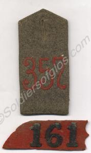 German shoulder strap for Infanterie Regiment Nr.