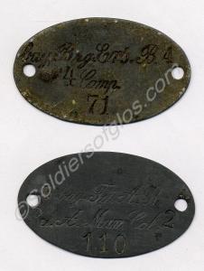 Two German or Austrian identity discs.  1914-1918.