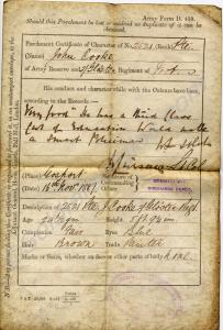 Army Form D. 439 Certificate of Character. 2521 Pr