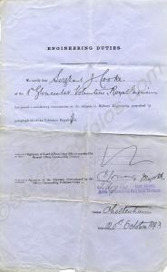 Army Form E. 556 Certificate of Proficiency. 2521