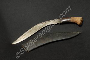 Gurkha kukri and sheath - grip tape on it, blade r