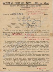 Medical examination appointment. National Service