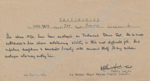 Testimonial.  14327853 Sergeant Leslie James Smith