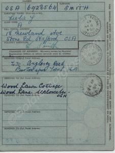 National Registration Identity Card.  14327853 Ser