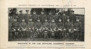 Sergeants of 3/6th (Reserve) Battalion, The Glouce