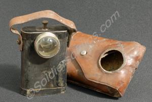 Signalling lamp with leather case. Lamp Reg. No.47