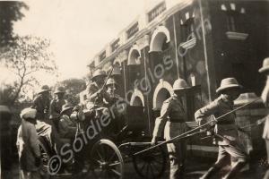 Lieutenant-Colonel A.F. Chapman leaving 1st Battal