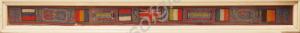 Tapestry strip in glazed with white frame and all