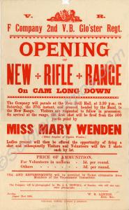 Poster of 'F' company 2nd Volunteer Battalion, The