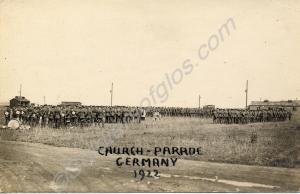 "Church Parade, Germany 1922." Includes 5172688 Ba