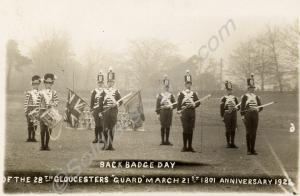 "Back Badge Day of the 28th Gloucesters "Guard" Ma