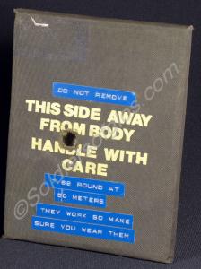 Body armour plate,  showing its resistance to a 7.