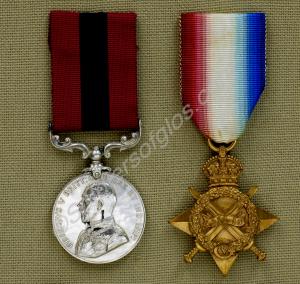 Group of two medals; Distinguished Conduct Medal,