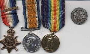 Group of three medals; 1914 Star, British War Meda