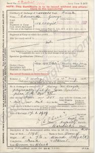 A.F.B 2079 Discharge Certificate of 2200/240425 Pr