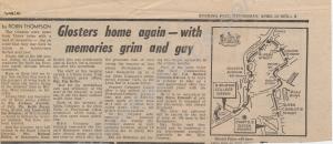 Bristol Evening Post, 12th April 1972. 1st Battali