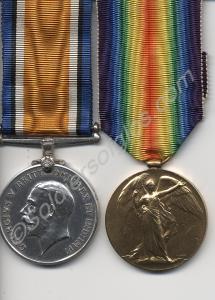 Group of two medals; British War Medal and Allied