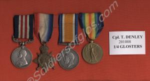 Group of four medals; Military Medal, 1914-1915 St