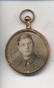 Fob with photograph of 9461 Corporal Frank Elliott