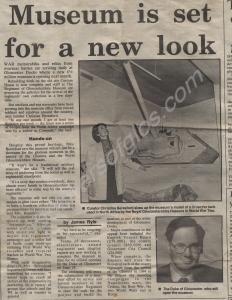 Newspaper cutting relating to the opening of the m