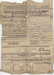 Protection Certificate and Certificate of Identity