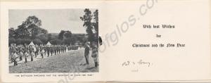 Christmas card 1938. 5th (Terrritorial) Battalion,