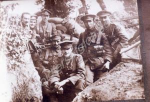 Group of soldiers, with 2371 Lance-Corporal Freder