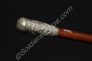 Gloucestershire Regiment swagger stick. Brown with