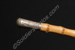 Bamboo swagger stick. Winchester College Officer T