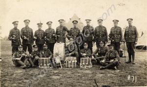 Bugles and drums of 2/6th Battalion Gloucestershir