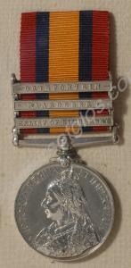 Queen's South Africa Medal with clasps for Driefon