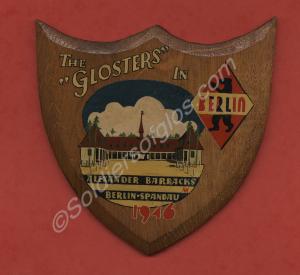 Wooden Shield with painted picture of Alexander Ba