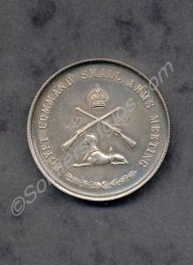 Shooting medal. Silver Platoon Match Winner Pte. A
