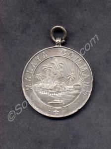 Silver medal 'Malaya Command -  Aquatic Sports 4 l