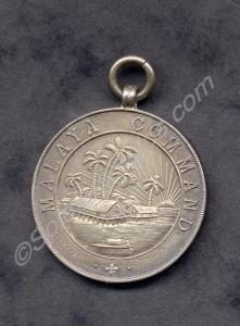 Silver medal 'Malaya Command' 1932. Awarded to Pri