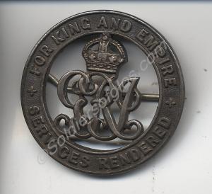 Silver War Badge. Awarded to 3697/201095 Corporal