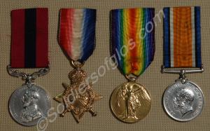 Group of four medals; Distinguished Conduct Medal,
